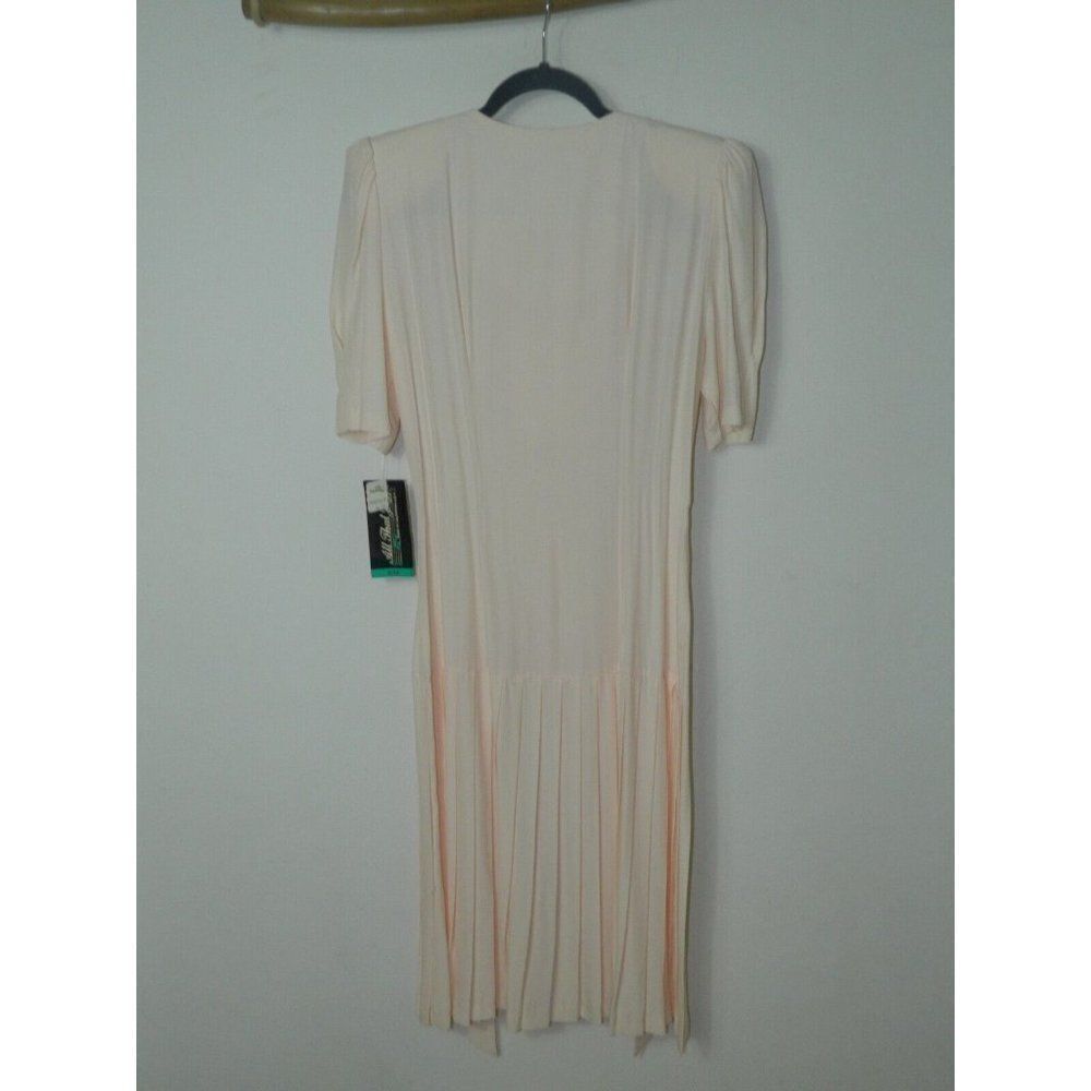 All That Jazz Dress Vintage 80's CottageCore Removable Dickie Junior Size 9/10 - Picture 2 of 15